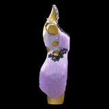 Lilac tassel Latin dance costume