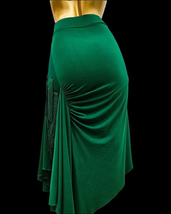Green tassle dance skirt