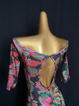 Flora print dance dress for all dances