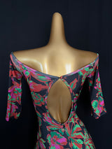 Flora print dance dress for all dances