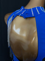 Sleeveless front split Latin dance dress/Pre-order product
