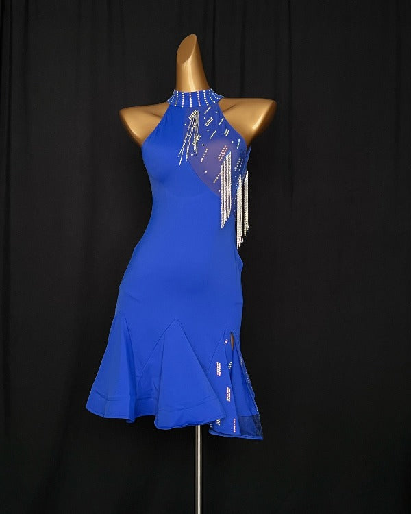 women's salsa dresses Sleeveless front split Latin dance dress/Pre-order product – Dance Life NYC