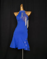 Sleeveless front split Latin dance dress/Pre-order product