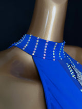 Sleeveless front split Latin dance dress/Pre-order product