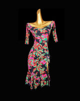 Flora print dance dress for all dances