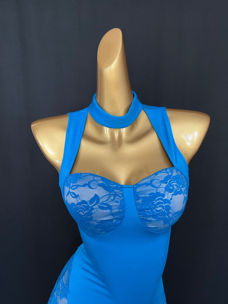 Electric blue Tango dress