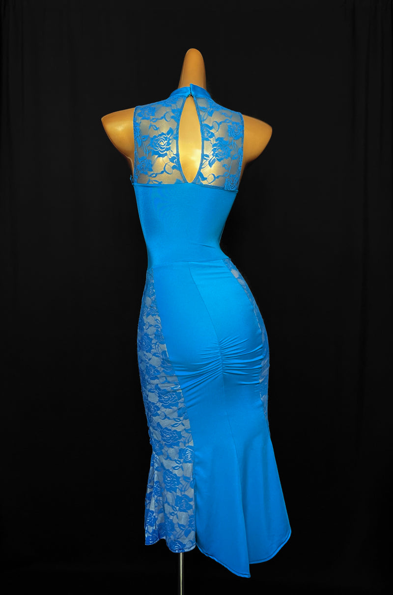 Electric blue Tango dress