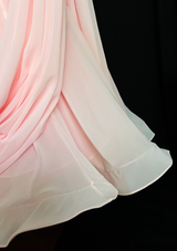 Fully stone peach pink ballroom dance dress
