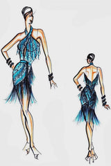 Agnes 2026 Tassel Latin dance dress