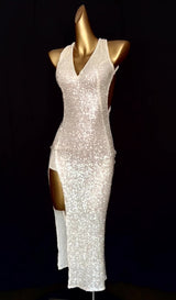 Pearl white Tango dance dress