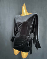 Oversized loss sleeves dance top/dress