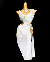 Asymmetrical design Latin dance dress