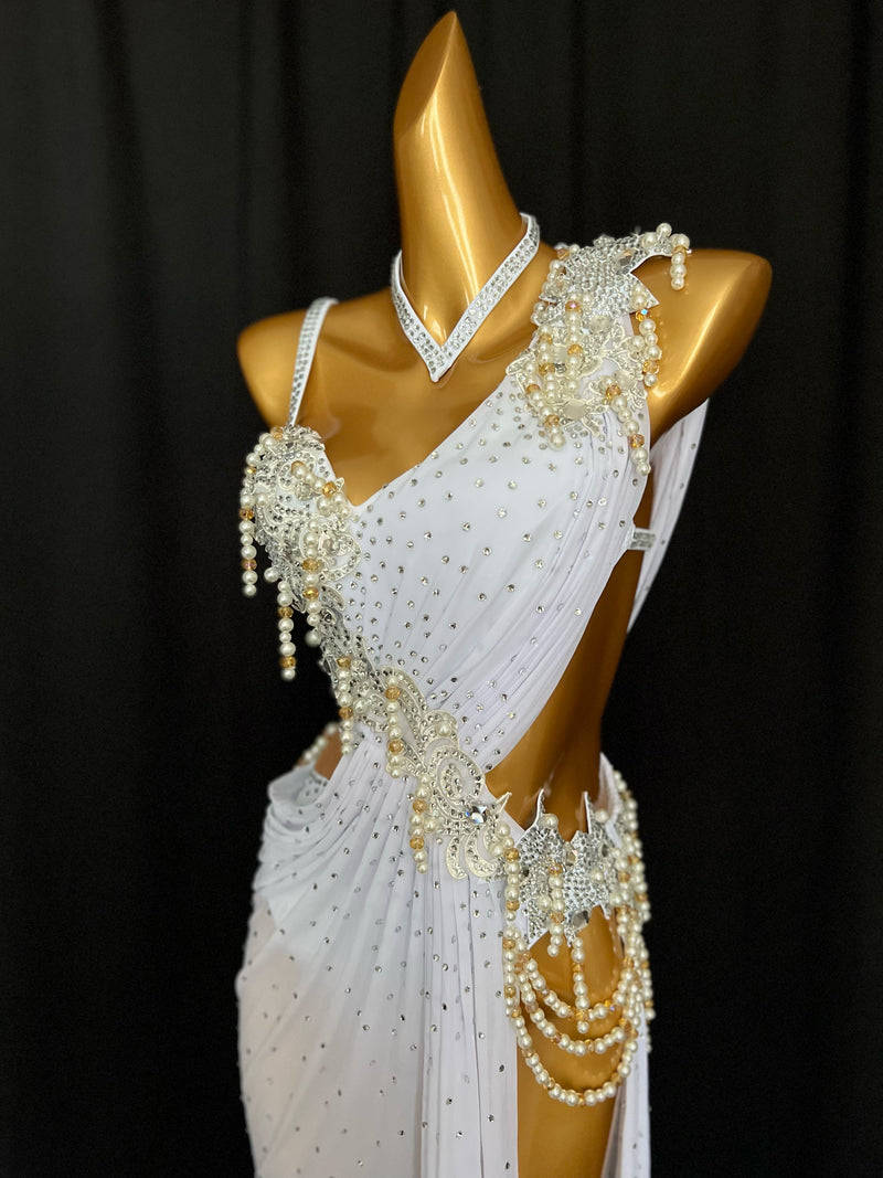 Asymmetrical design Latin dance dress Dance Life NYC Asymmetrical design Latin dance dress Dance Life NYC