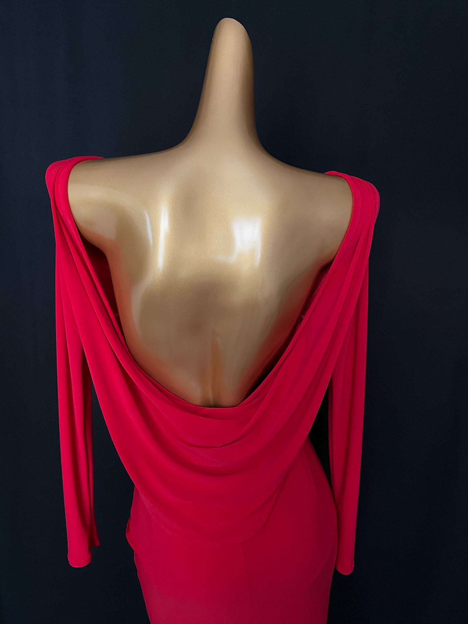 Open back drape dress with front slip Dance Life NYC Open back drape dress with front slip Dance Life NYC