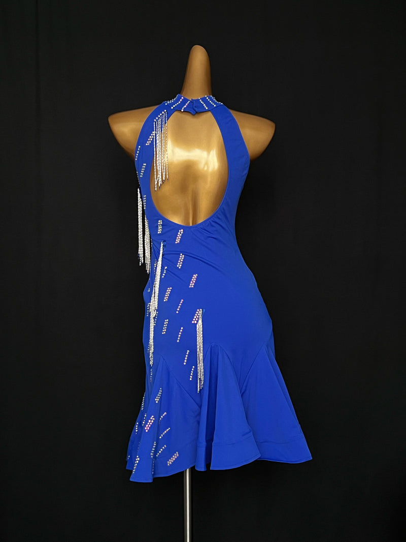 Sleeveless front split Latin dance dress/Pre-order product