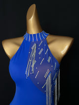 Sleeveless front split Latin dance dress/Pre-order product