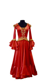 Double V Ballroom Dance Dress